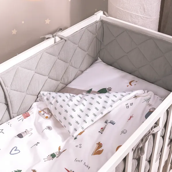 Изображение товара Бортик в кроватку Perina Slim / СБ.120-SM.06 (серый)