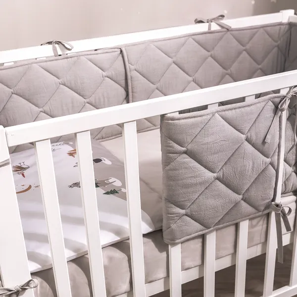 Изображение товара Бортик в кроватку Perina Slim / СБ.120-SM.06 (серый)
