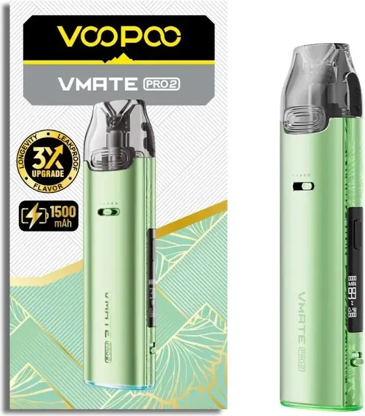 Изображение товара Электронный парогенератор VooPoo Vmate Pro 2 (Fresh Green)