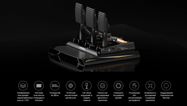 Изображение товара Игровые педали MOZA CRP2 Pedals (throttle+braker) RS066 / MZ42