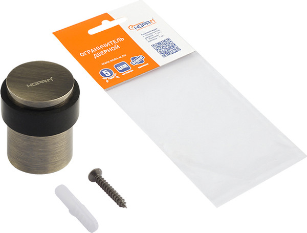 Изображение товара Ограничитель дверной Нора-М 122 / 19551 (старая бронза, хедер)