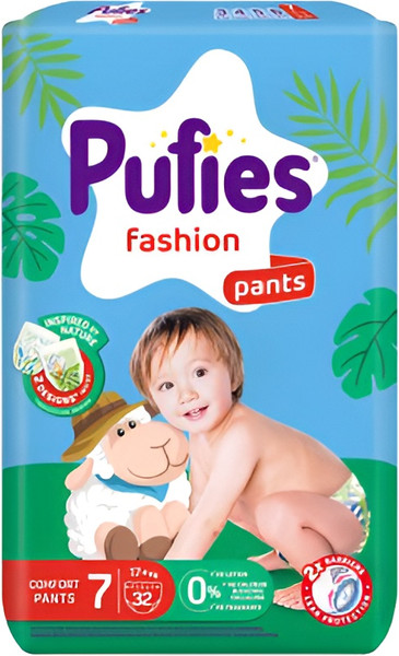 Изображение товара Подгузники-трусики детские Pufies Pants Fashion Extra Large Plus 17+кг (32шт)