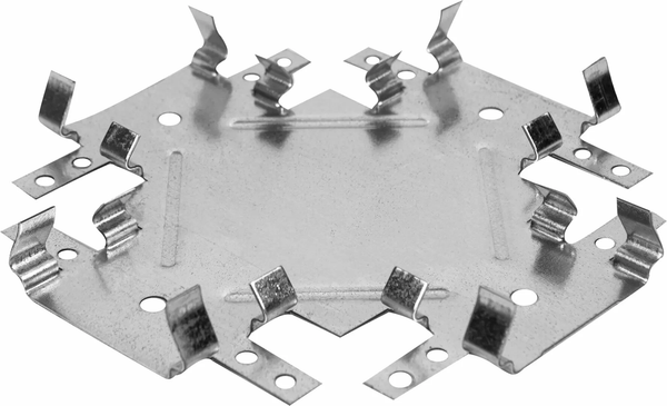 Изображение товара Соединитель потолочных профилей ПланМеталл Одноуровневый Краб 0.7 (50шт)