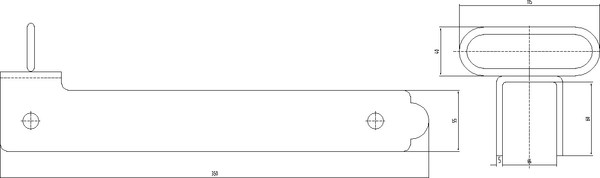 Изображение товара Щеколда Прогейт CX50B