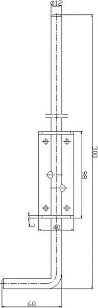 Изображение товара Щеколда Прогейт CX09A