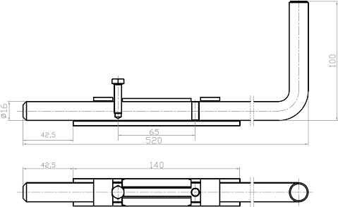 Изображение товара Набор щеколд Прогейт CX04C/2 (2шт)
