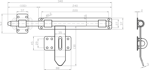 Изображение товара Щеколда Прогейт CX61A