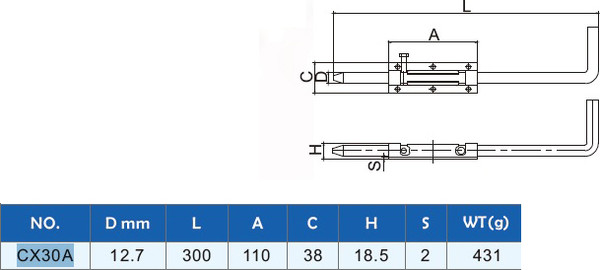 Изображение товара Щеколда Прогейт CX30A
