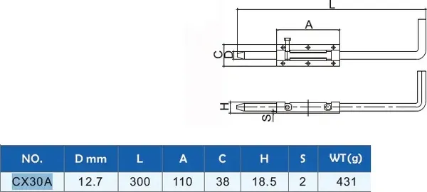 Изображение товара Набор щеколд Прогейт CX30A/2 (2шт)