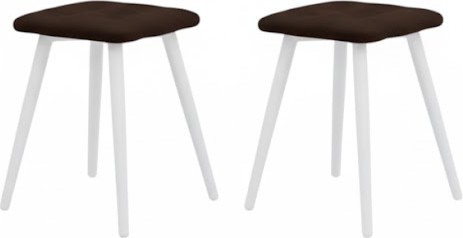 Изображение товара Набор табуретов Памир Атлант F31 (2шт, коричневый/белая опора)