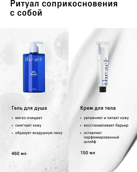 Изображение товара Набор косметики для тела The Act Гель для душа + крем