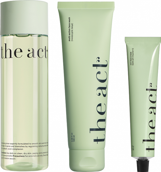 Изображение товара Набор косметики для лица The Act Пенка+тоник+крем с витамином C