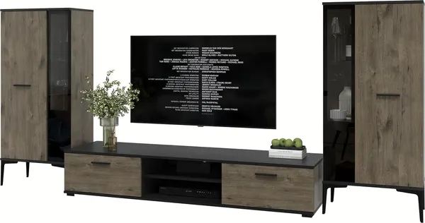 Изображение товара Горка для гостиной Interline Neo-8 (дуб веллингтон/черный)