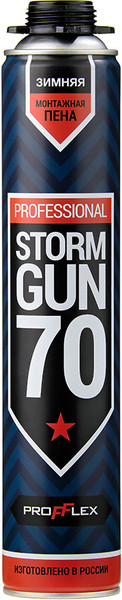 Пена монтажная Profflex Storm Gun 70л зима — фото 3