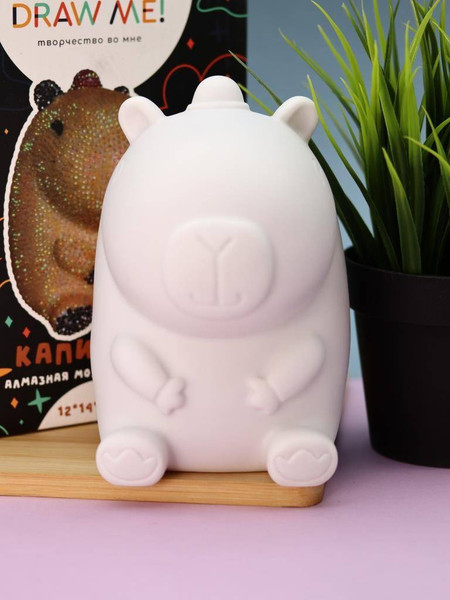 Изображение товара Набор для творчества ILikeGift Алмазная мозаика на копилке Draw Me! Capybara / 156-TZ040