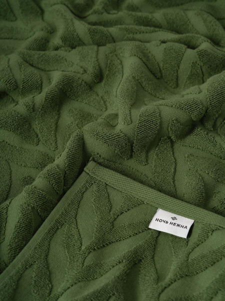 Изображение товара Полотенце Ночь нежна Braid 70x140 (зеленый)