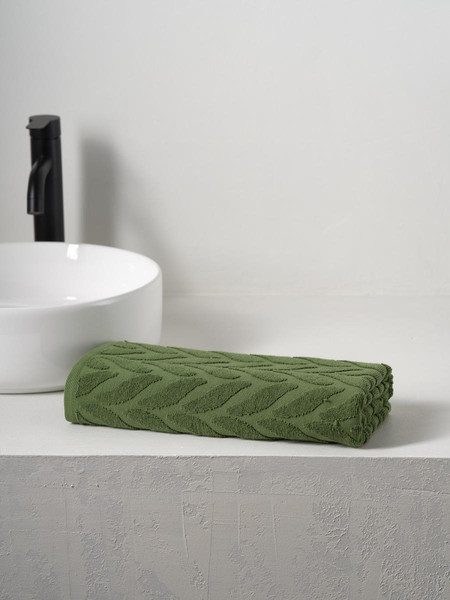 Изображение товара Полотенце Ночь нежна Braid 70x140 (зеленый)