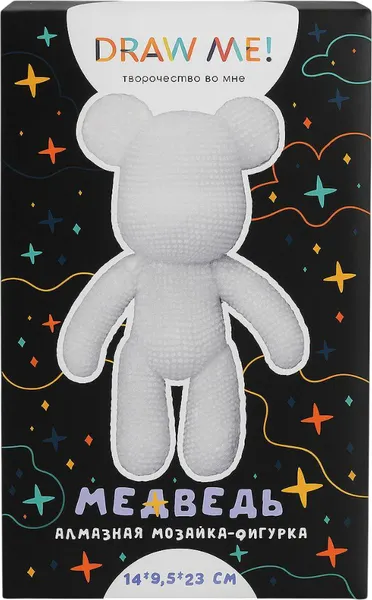 Изображение товара Набор для творчества ILikeGift Алмазная мозаика на фигурке Draw Me! White bear / 156-DB002
