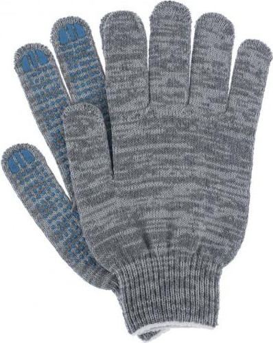 Изображение товара Перчатки защитные Re Marco ХБ с ПВХ покрытием LRP 510050 (серый)