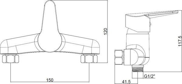 Изображение товара Смеситель Wellerein Core 21CR80acs