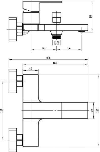 Изображение товара Смеситель Wellerein Linea 21LN54
