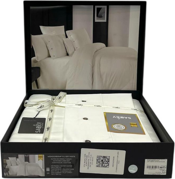 Изображение товара Комплект постельного белья Sarev 300 tc сатин евро / N380 Monochrome v1/Off-White