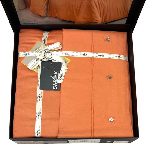 Изображение товара Комплект постельного белья Sarev 300 tc сатин евро / N380 Monochrome v13/Terracotta