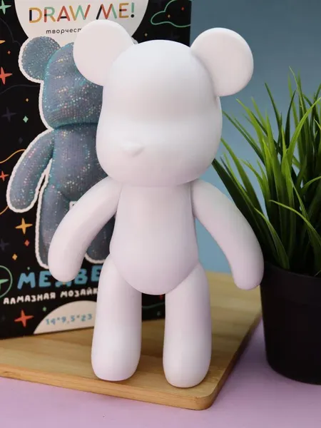 Изображение товара Набор для творчества ILikeGift Алмазная мозаика на фигурке Draw Me! Blue bear / 156-DB008