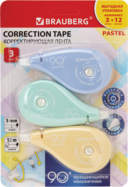 Изображение товара Корректор для текста Brauberg 272489 (3шт)