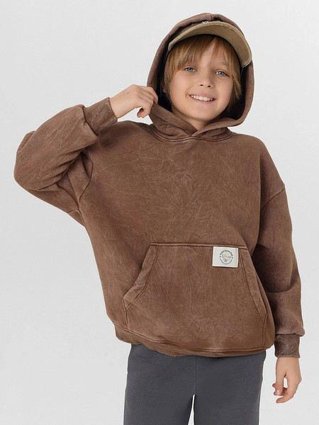 Изображение товара Худи детское Mark Formelle 123416-1 (р.116-60, Acid Wash коричневый)