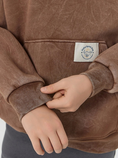 Изображение товара Худи детское Mark Formelle 123416-1 (р.146-72, Acid Wash коричневый)