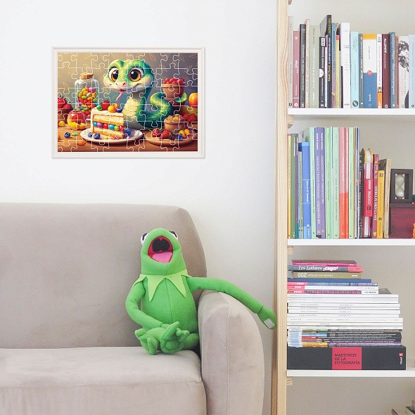 Изображение товара Пазл Hatber Сладкая змейка / 24ПЗ2_33153 (24эл)