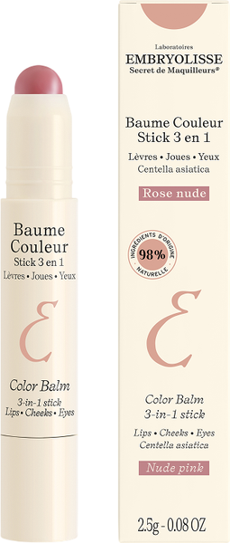 Изображение товара Бальзам для губ Laboratoires Embryolisse Оттеночный 3 в 1 для губ, щек и век тон розовый нюд (2.5г)