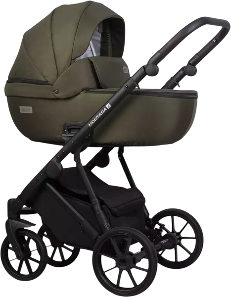Изображение товара Детская универсальная коляска Riko Montana X 3 в 1 Basic (54 оливковый)