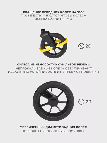 Изображение товара Детская универсальная коляска MOWbaby Zoom Pu 3в1 / RA087 (Olive)