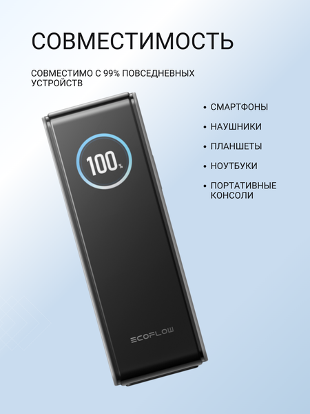 Изображение товара Портативное зарядное устройство EcoFlow Rapid 25k (25000 мАч, зеленый)