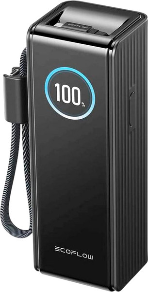 Изображение товара Портативное зарядное устройство EcoFlow Rapid 25k (25000мАч, со встроенным и выдвижным кабелями 100 Вт)