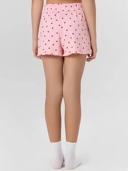 Изображение товара Шорты пижамные детские Mark Formelle 537004 (р.140-68, сердечки на розовом)