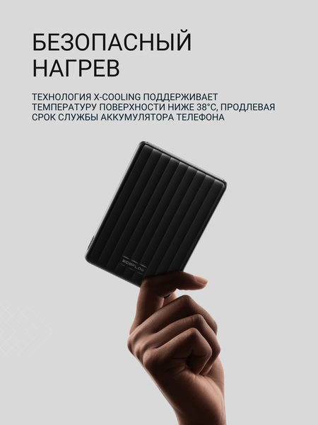 Изображение товара Портативное зарядное устройство EcoFlow Rapid Mag (5000мАч, черный,  магнитная зарядка)