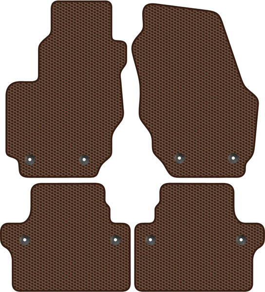 Изображение товара Комплект ковриков для авто Alicosta 1446_1-кор для Volvo S80 II седан 2006-2016 (EVA соты, коричневый)