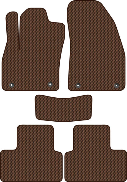 Изображение товара Комплект ковриков для авто Alicosta 1459_1-кор для Volvo XC40 I SUV 2017-н.в. (EVA соты, коричневый)