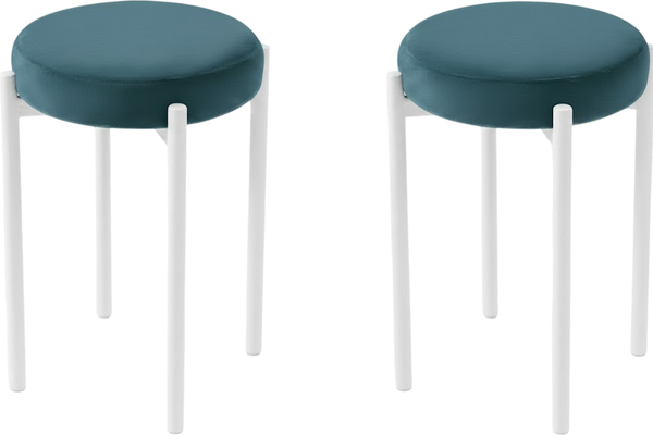 Изображение товара Набор табуретов Памир Паоло F76 (2шт, зеленый/синий/белая опора)