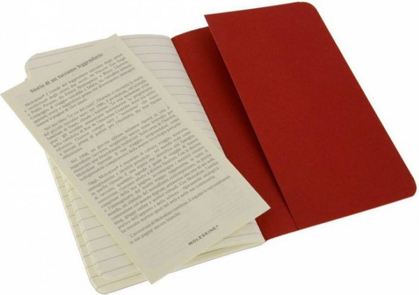 Изображение товара Набор блокнотов Moleskine Cahier Journal CH111 Pocket (3шт, клюквенный)