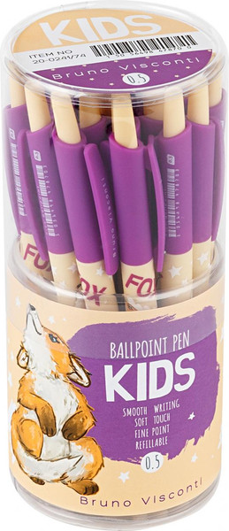 Изображение товара Ручка шариковая Bruno Visconti HappyClick. Kids. Лисенок / 20-0241/74 (синий)