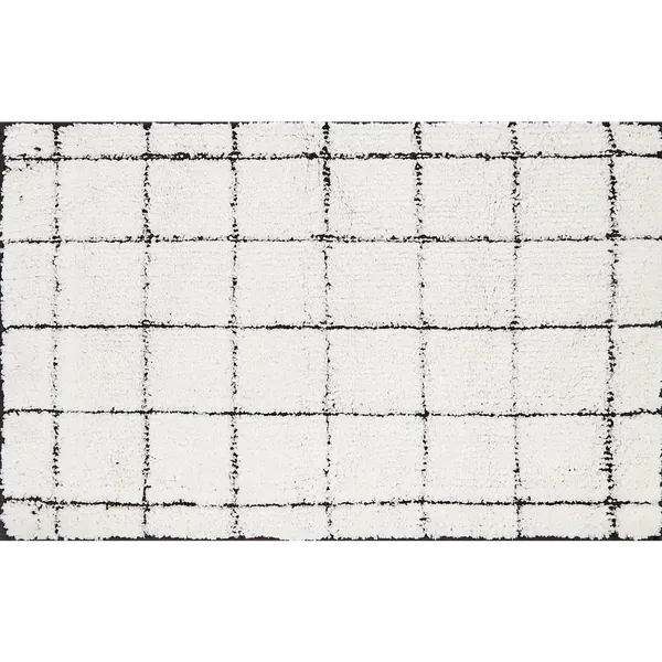 Изображение товара Коврик для ванной SWENSA Note 50x80см / SWM-5010WHT-B (белый)