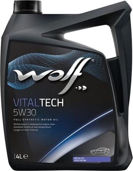 Изображение товара Моторное масло WOLF Vitaltech 5W30 BMW LL-01 / 8309908 (4л)