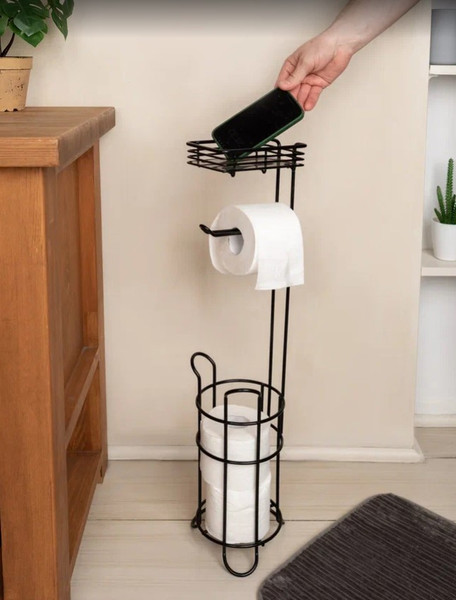 Изображение товара Стойка для туалетной бумаги SWENSA SWFL-980-BLK (черный)