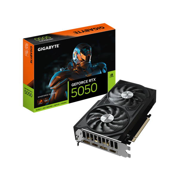 Изображение товара Видеокарта Gigabyte RTX 5050 Windforce OC V2 8G (GV-N5050WF2OCV2-8GD)