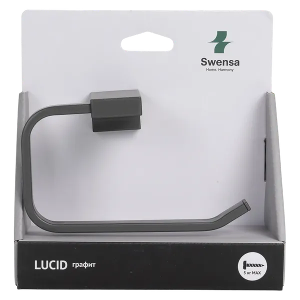 Изображение товара Держатель для туалетной бумаги SWENSA Lucid SWR-5400-05-GRY (графит)