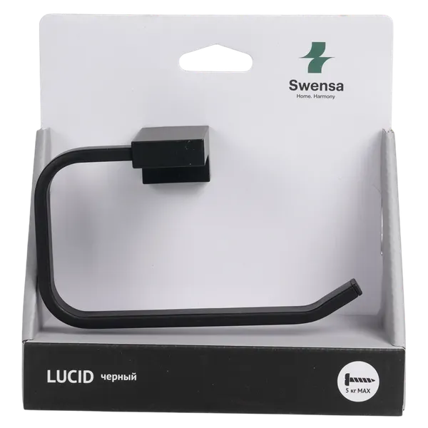 Изображение товара Держатель для туалетной бумаги SWENSA Lucid SWR-5400-05-BLK (черный)